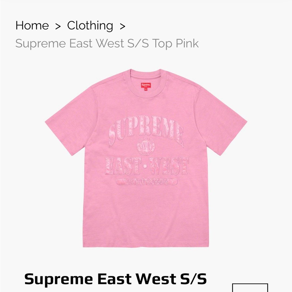 Pink Supreme East West S/S Top with Satin Embroidery